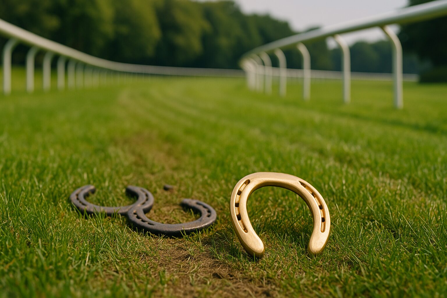 芝コースに蹄鉄三連単一頭軸マルチ