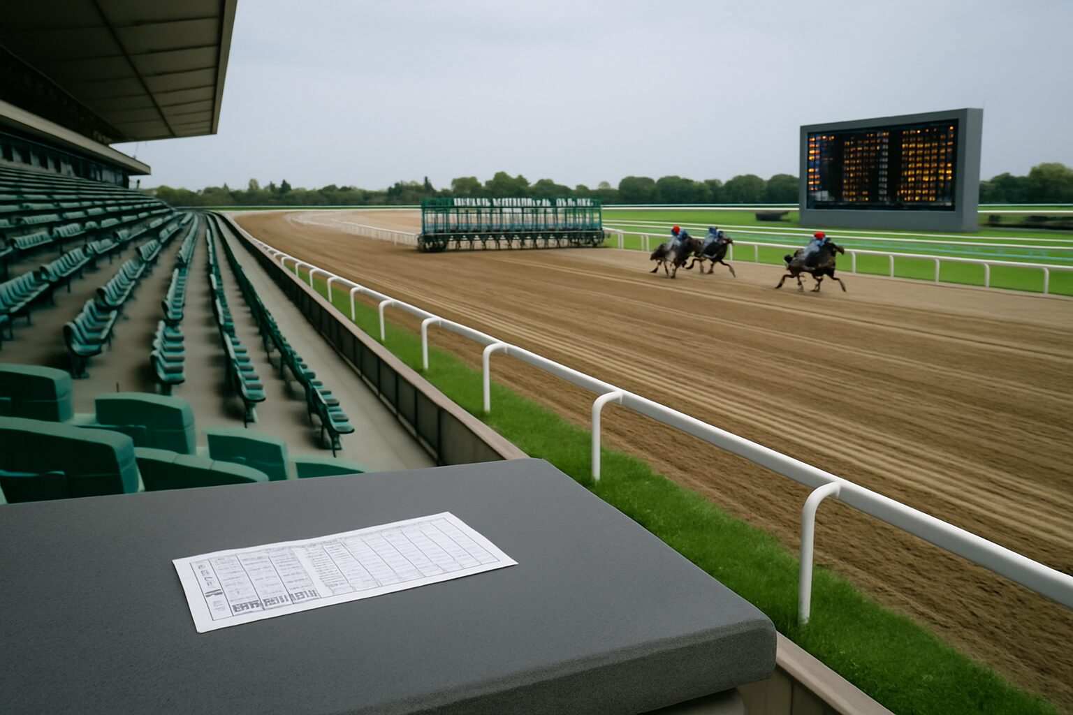 紐決着がついたレース