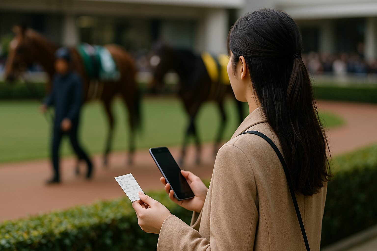 二頭軸マルチを馬の状態から予想する女性