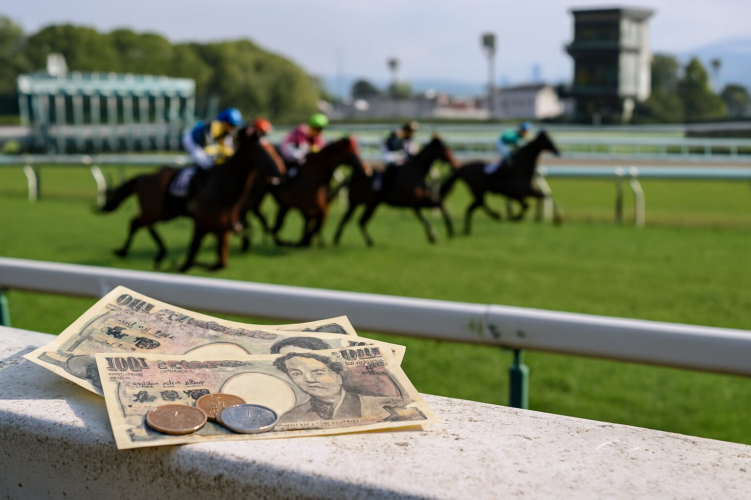 妙味競馬意味を示す静かな芝生と柵