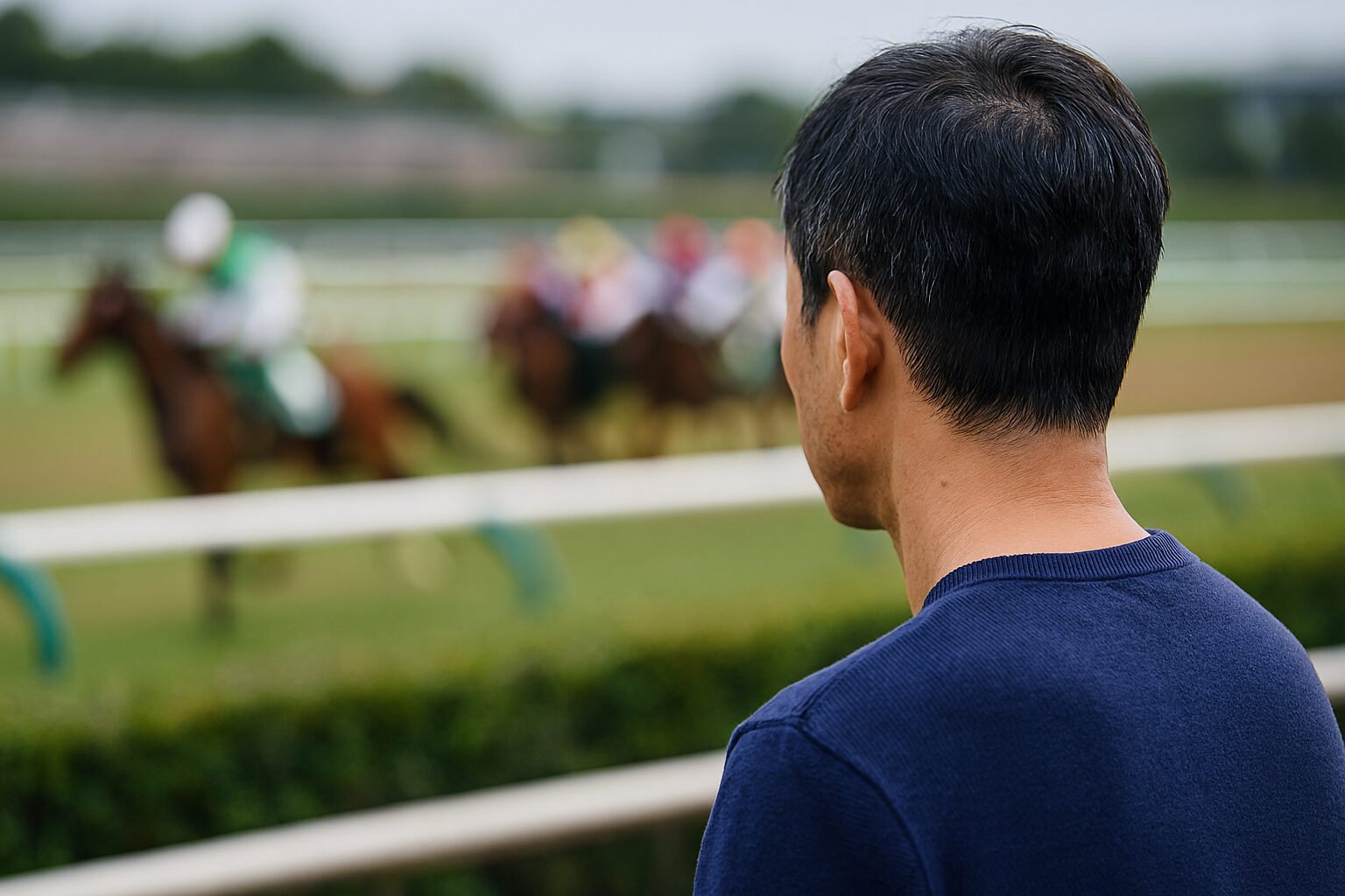 競馬予想 年齢を見つめる日本人男性