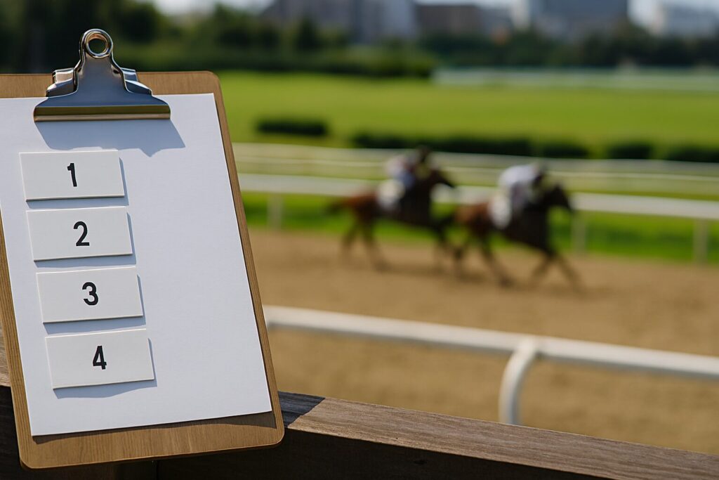 競馬予想の順番を考える初心者の分析風景