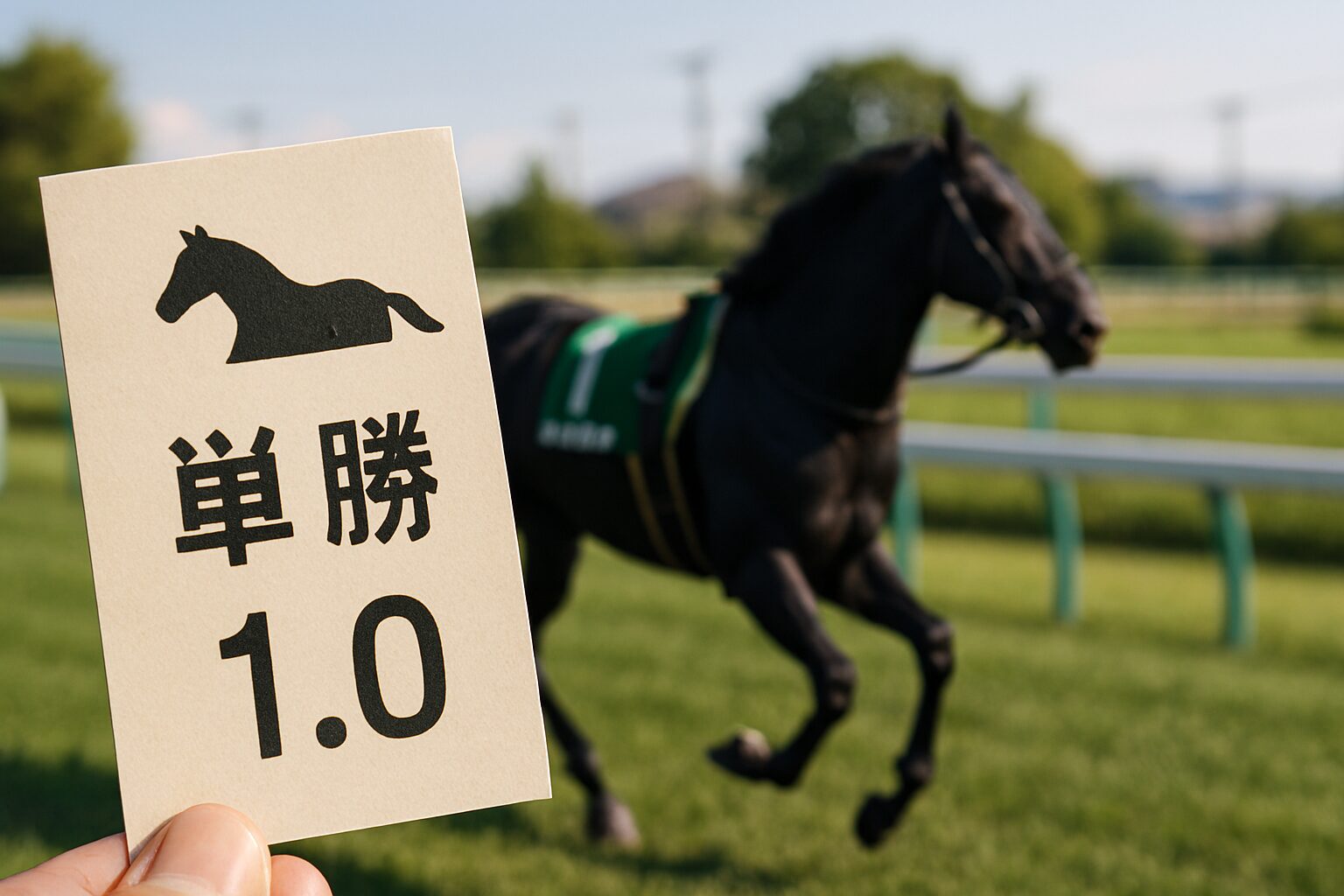 探勝1.0倍の馬の様子