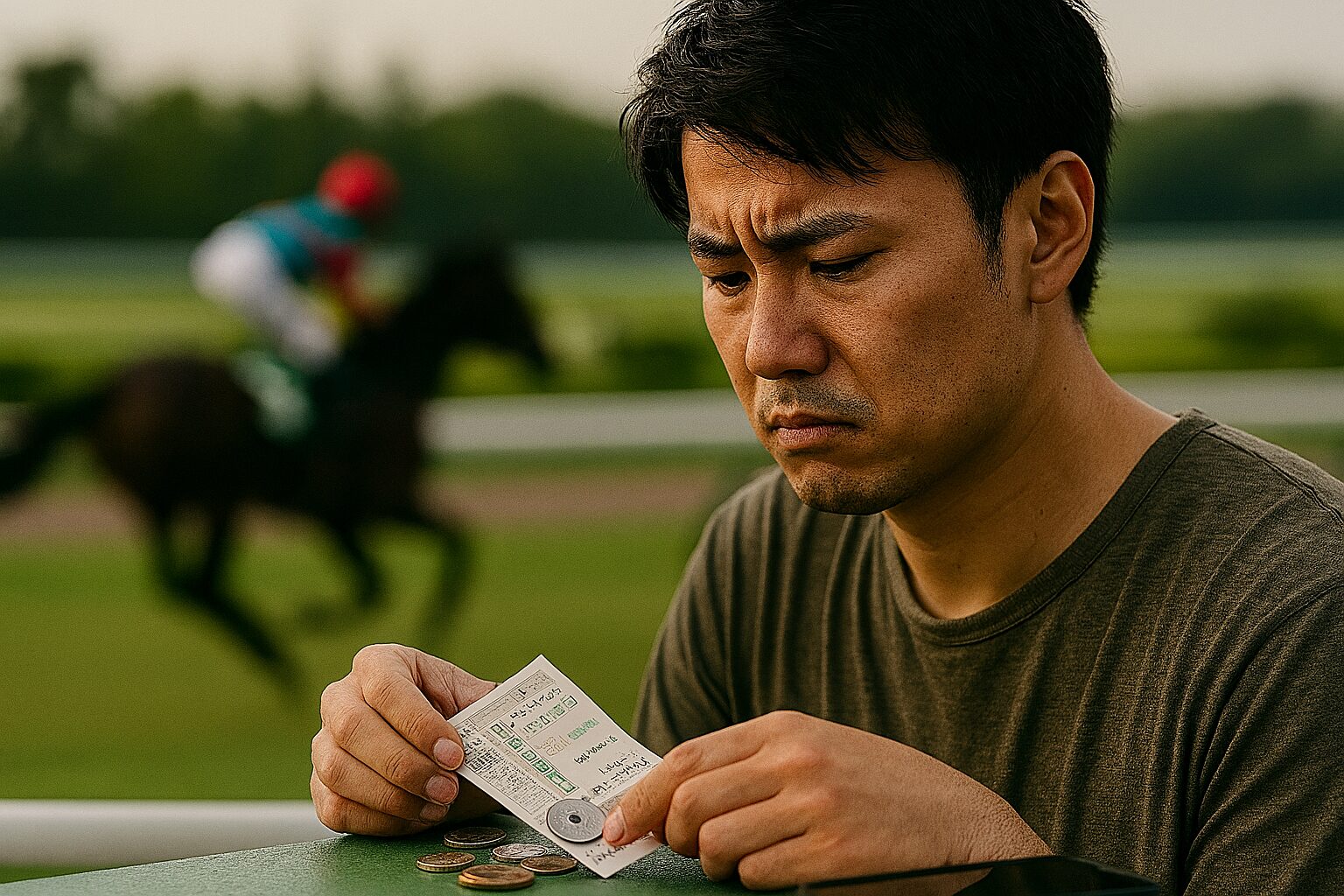 ガミる競馬に沈む日本人男性