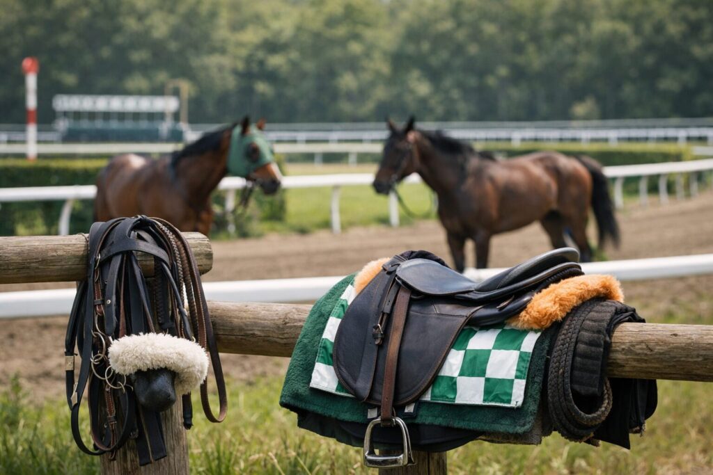 競走馬が折り合いをつけて走る姿