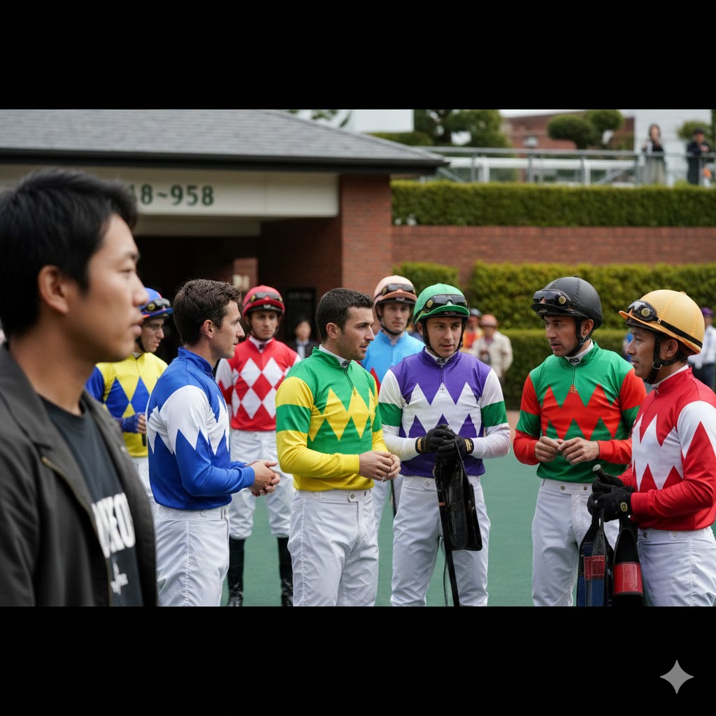 日本人男性向け外国人騎手解説図