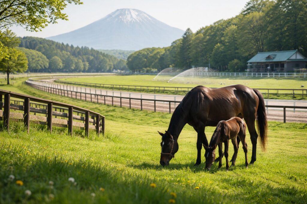 産駒の読み方の要点を示す図