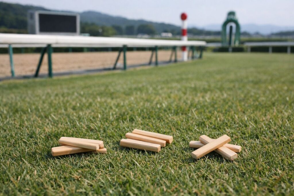 競馬の点数を示す掲示板