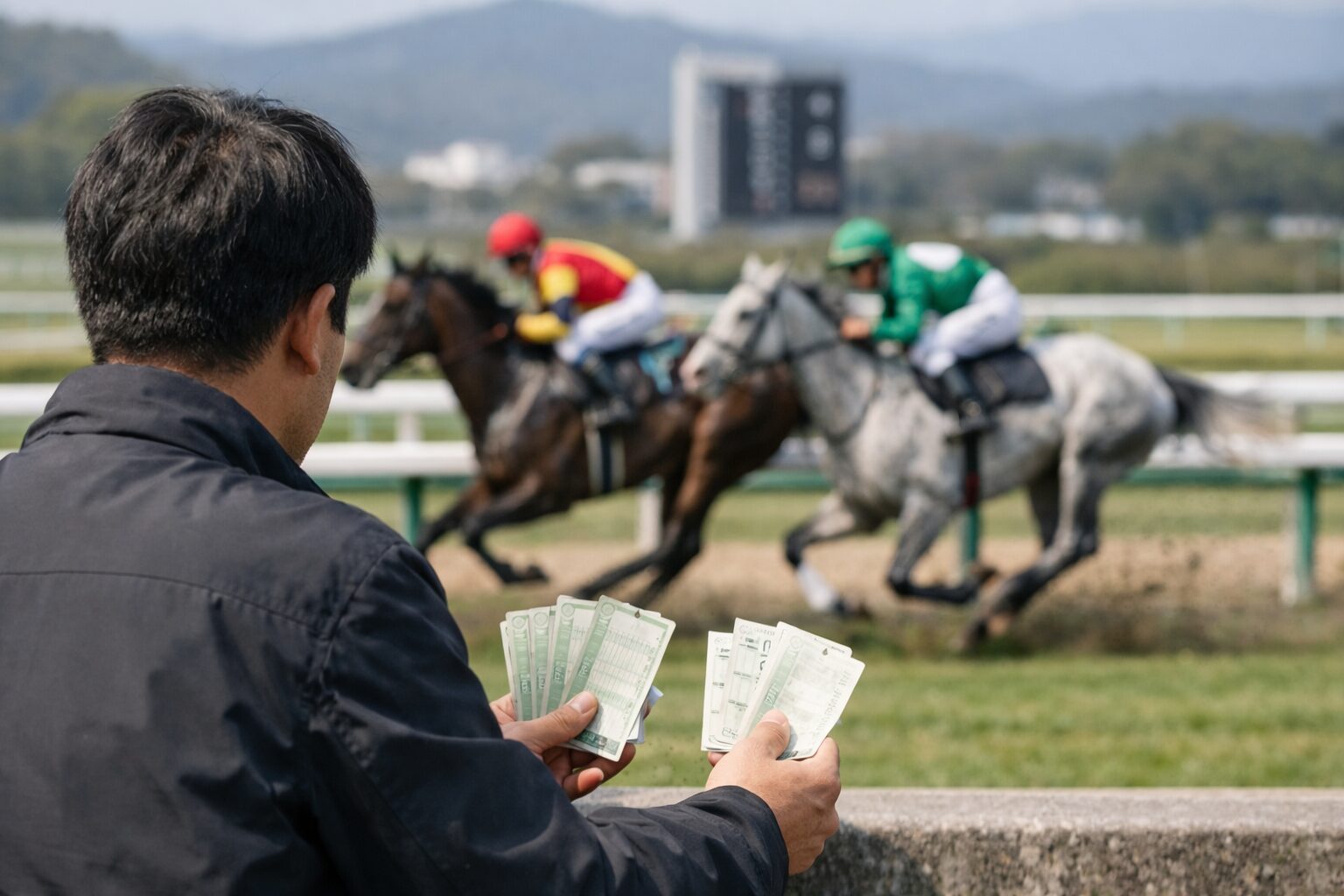 日本人男性がワイド2点最強の動きを示す場面