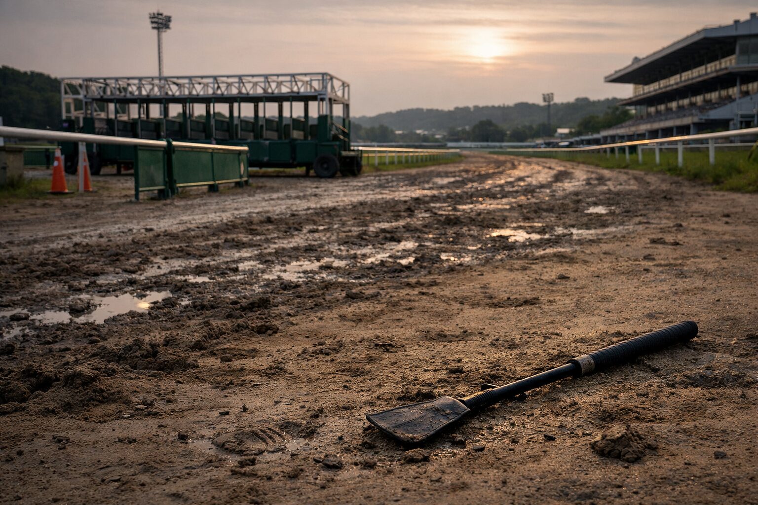 日本人女性が関わる競馬不祥事の場面