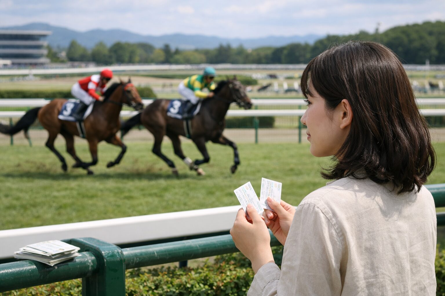 日本人女性が馬連ワイド併用を解説