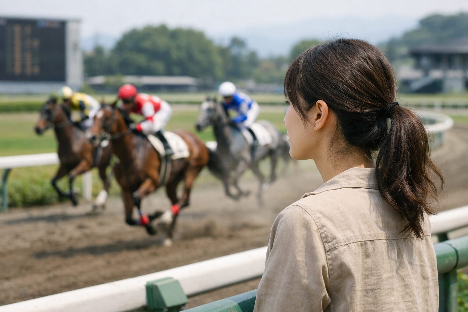 古馬とはを理解する日本人女性と馬