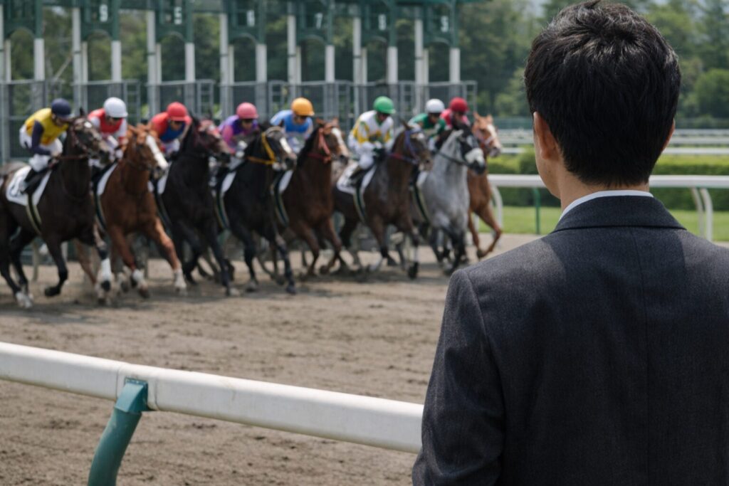 日本人男性が8頭ボックスの要点を確認