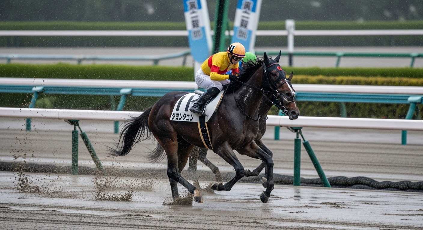 競馬で使うクッション値の状態を示す芝