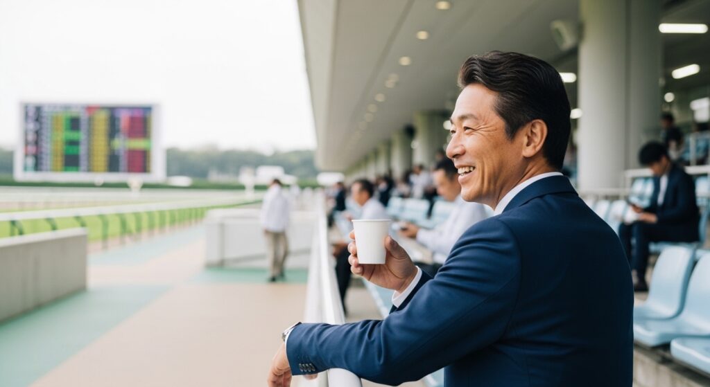 マーチンゲール法早見表を見る日本人男性