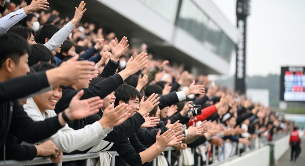 稍重の読み方を確認する日本人男性