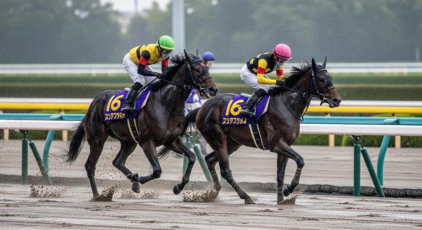 返し馬で馬の歩様や気配を確認