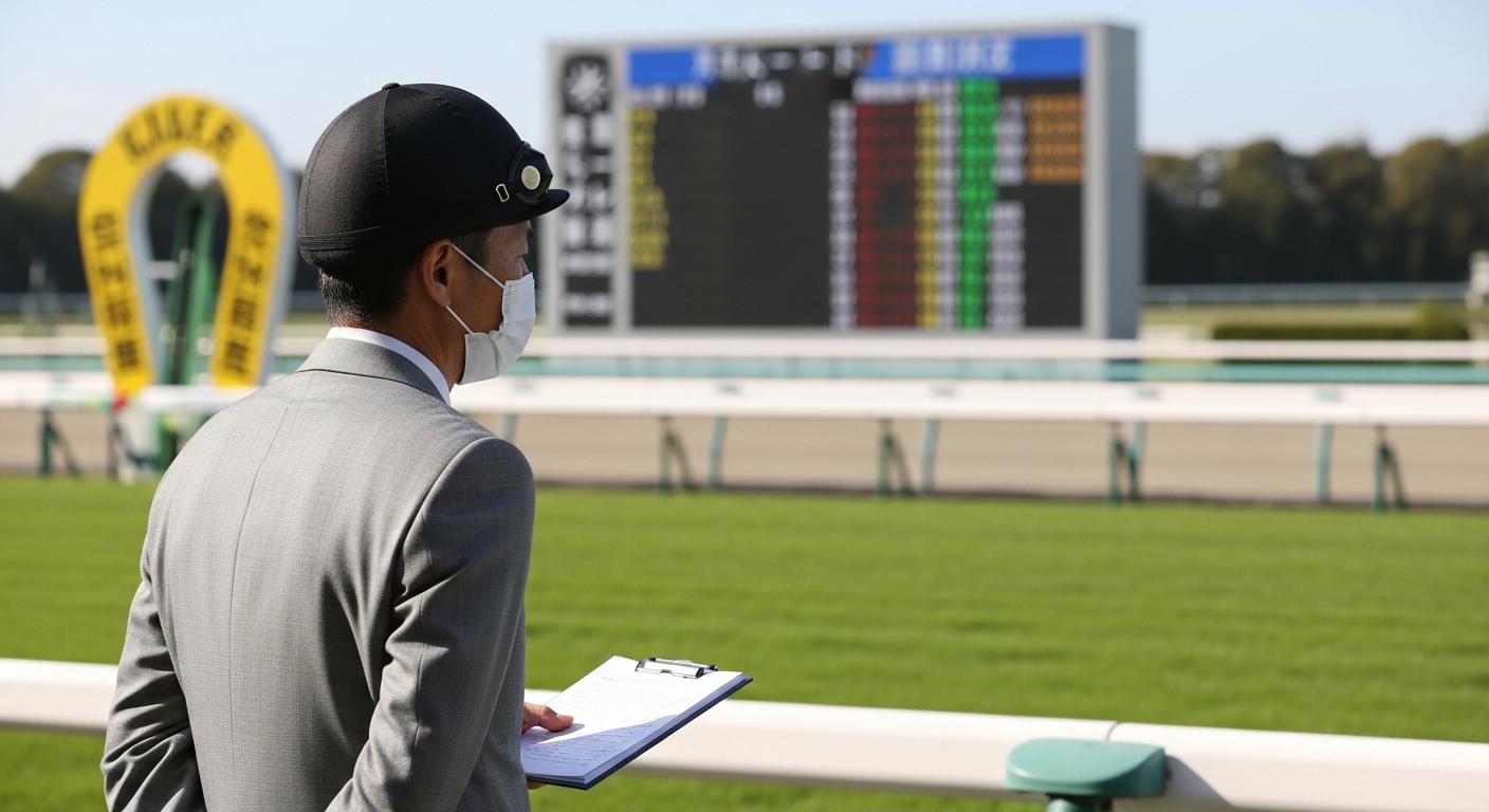 競馬予想サイトを検討する日本人男性