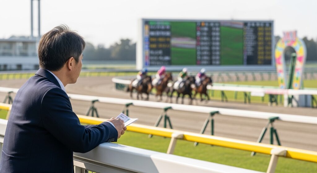 日本人男性騎手が内枠からスタートする様子