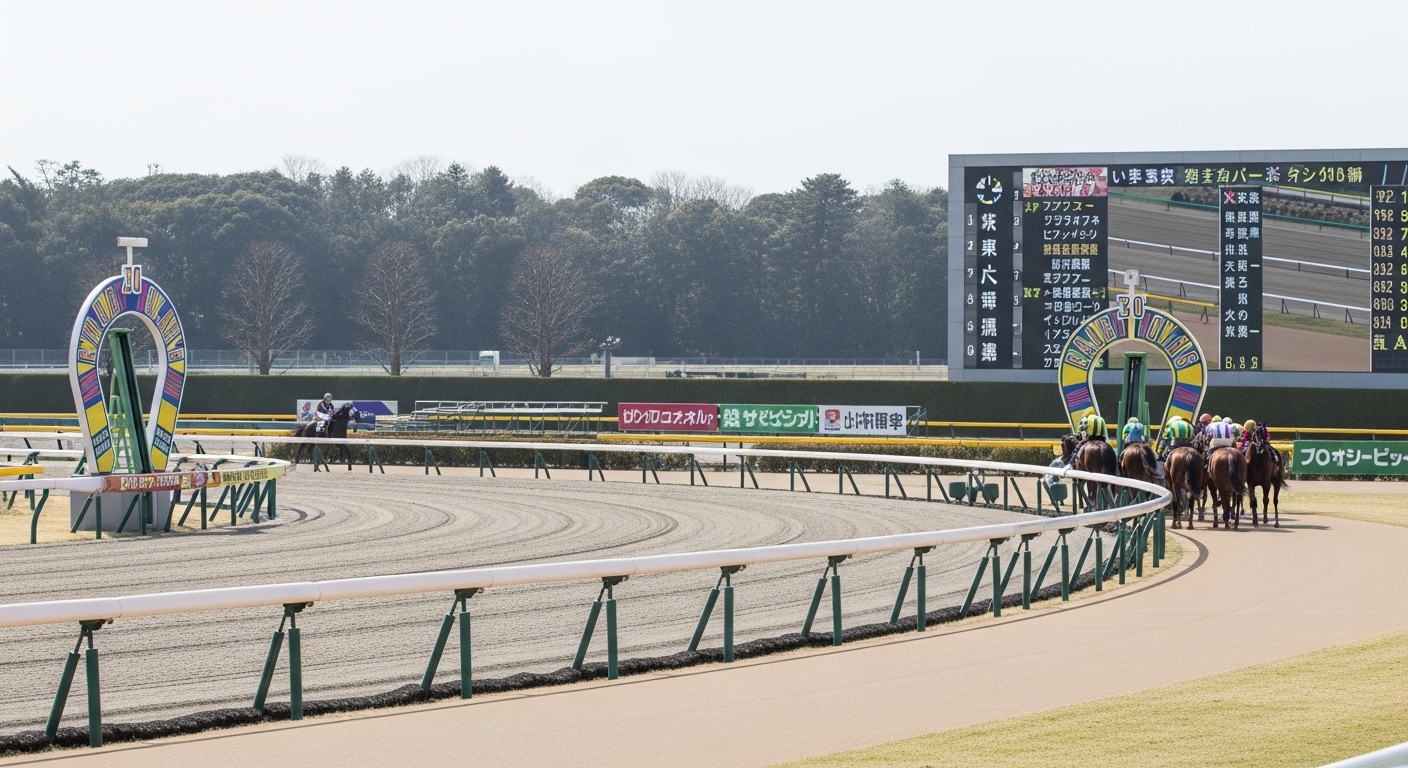 競馬の内枠と外枠の位置関係図