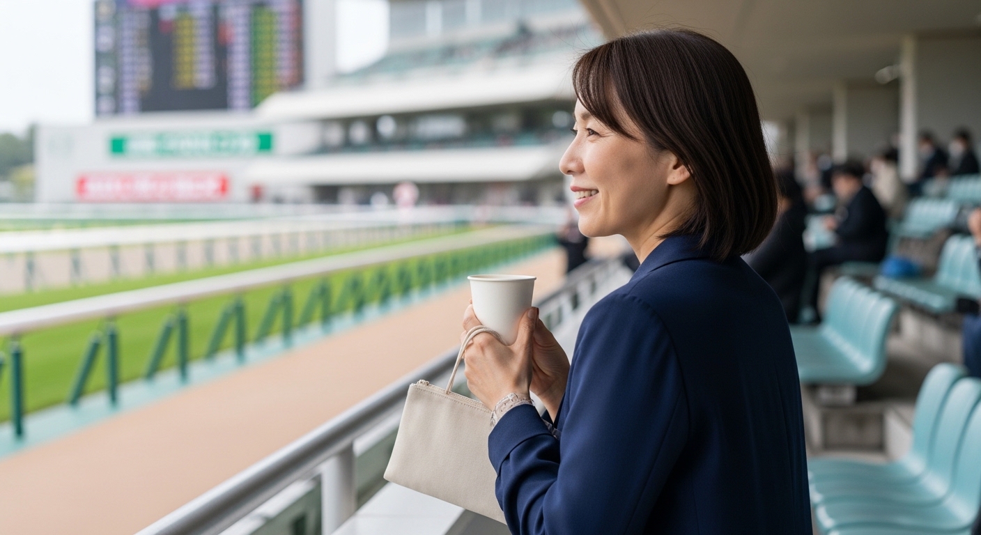 ネット競馬プレミアムを比較する日本人女性
