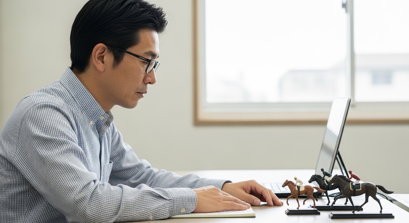 コース傾向を分析する日本人男性